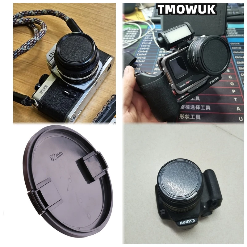 

For FUJIFILM X-T200 X-Pro4 X-H1 X-T50 X-A10 X-T1 X-T3 X-M6 X-T60 X-E2s Camera Lens Cap Protective Cover Center Pinch Snap-on 49m