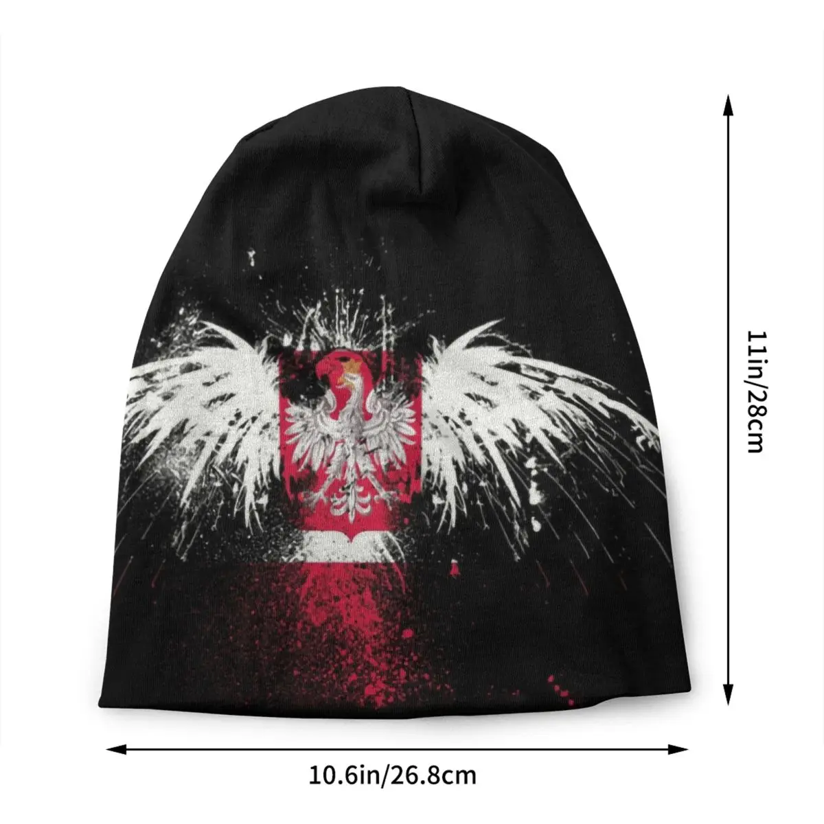 Custom Flag Of Poland Polska Eagle Skullies Beanies Caps Unisex Warm Knitted Hat Hip Hop Adult Polish Patriotism Bonnet Hat