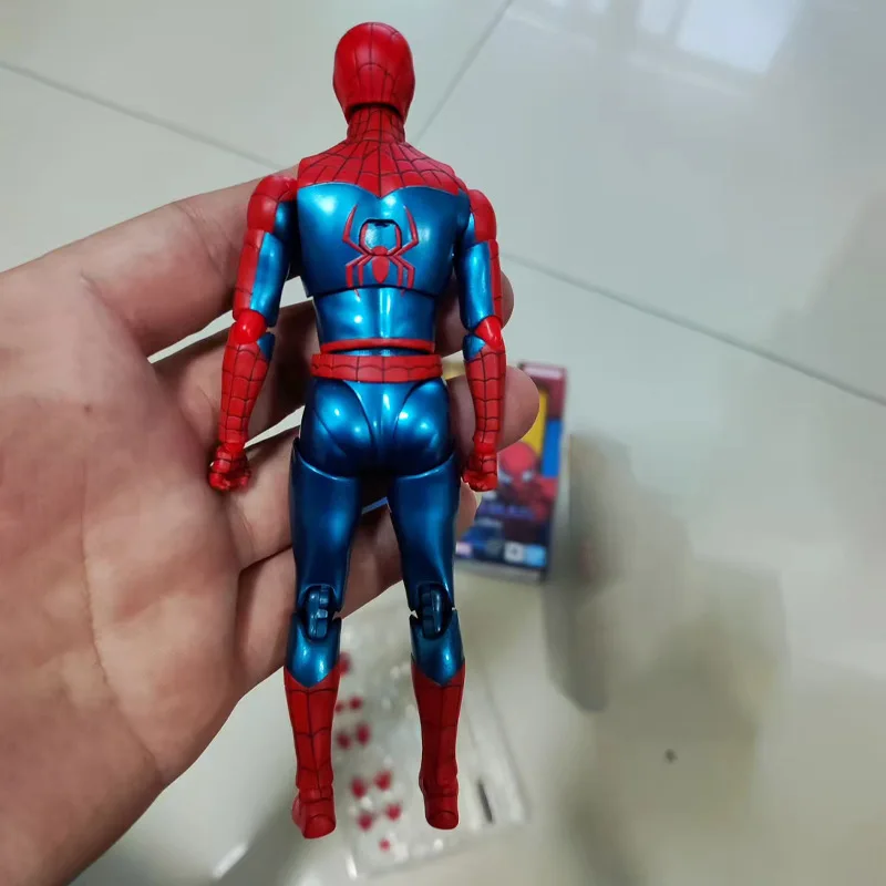 New Shf Spider Man Brand New Day Peter Parker New Red And Blue Suit Gk Action Figure Birthday Present Toys Gifts