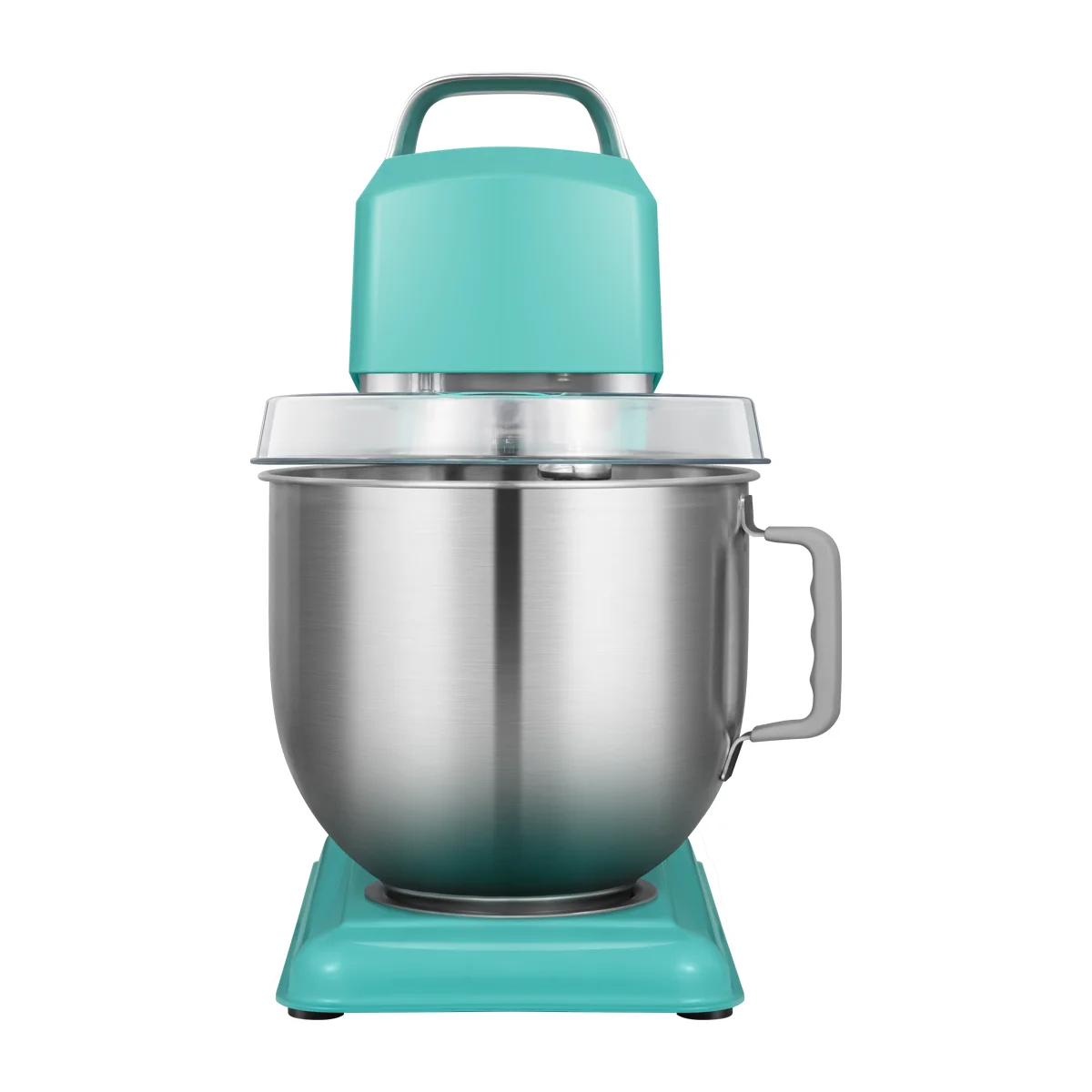 خلاط حامل الشيف للخبز - آلة مطبخ قوية وأنيقة، مع مضرب K، خطاف عجين، خفق و7 لتر، 300 وات، فضي #4