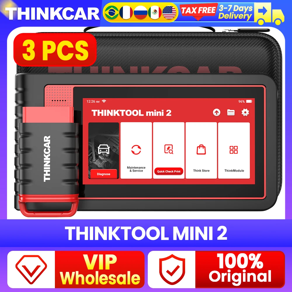 VIP Wholesale 3 PCS THINKCAR Thinktool Mini Mini 2 CANFD Obd2 Scanner Professional Car Diagnostic Tools Auto Diagnosis