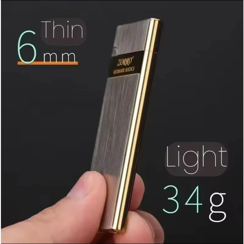 Zorro official genuine slim kerosene lighter mini creative ultra-thin ultra narrow grinding wheel - Image 2