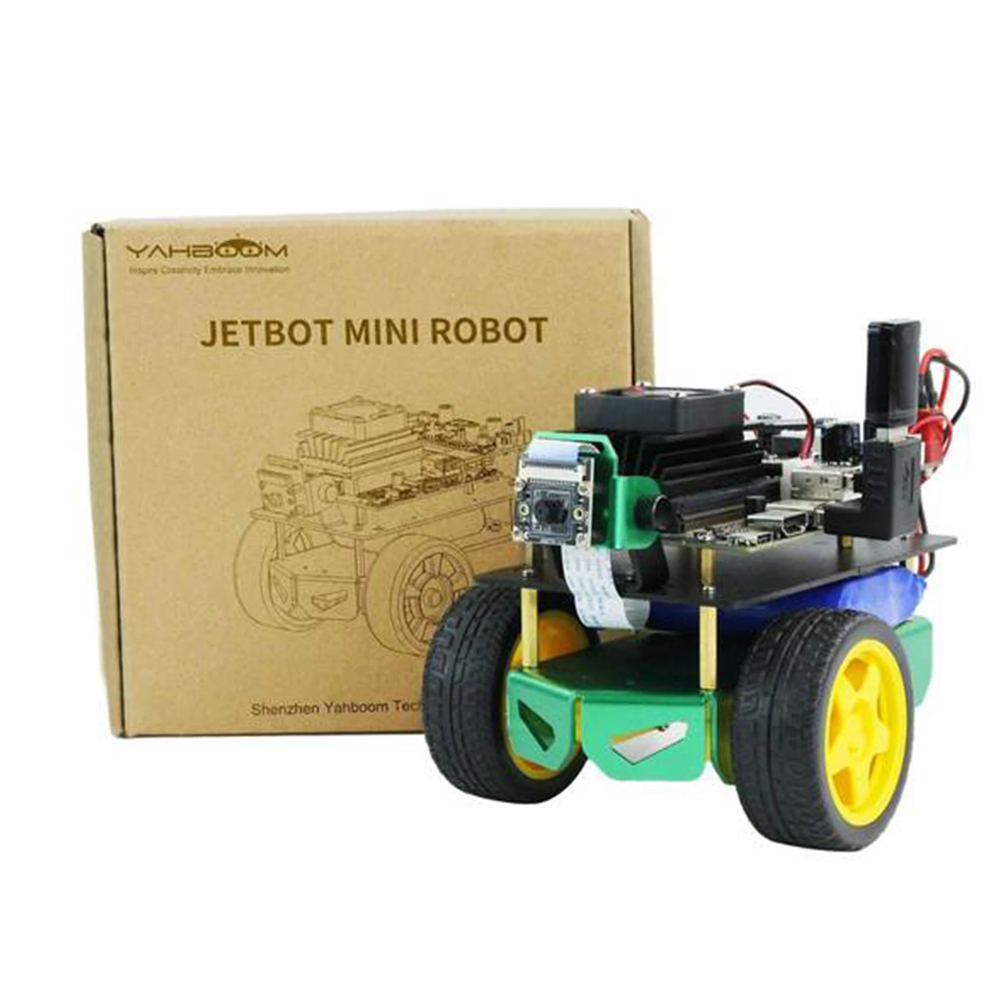 Jetbot-mini Robot de visión IA para coche, Kit de iniciación ROS para NVIDIA Jetson Nano, 2GB/4GB