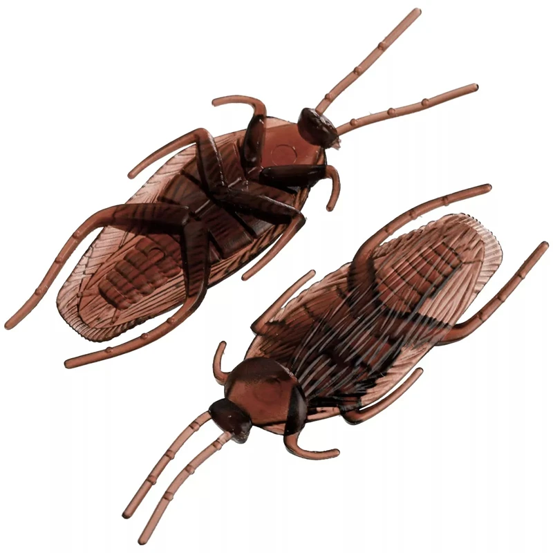 10-300pcs Prank Artificial Fake Cockroach PVC Simulation Fake Roach Bug Funny Trick Joke Toys Halloween Props Spoof Decoration