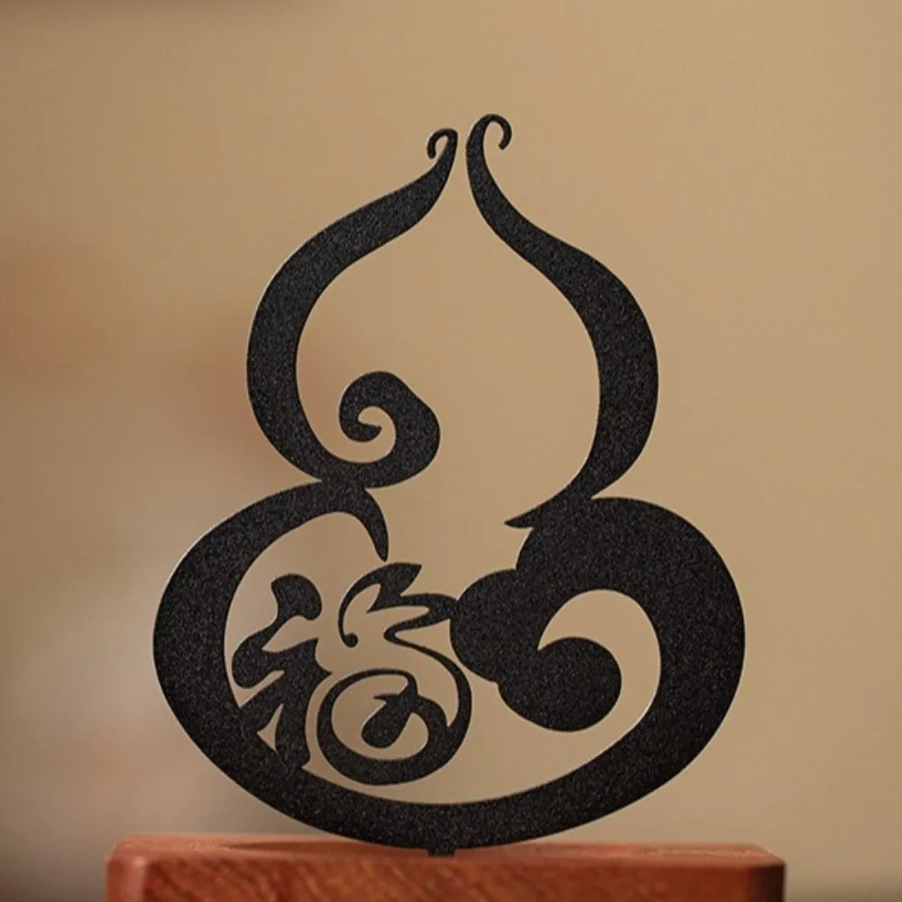 Gourd Incense Burner Mosquito Incense Plate Holder FU Character Lucky Words Anti-Ash Design Sandalwood Storage Rack