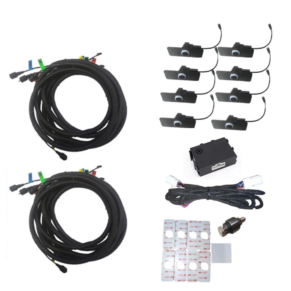 Zjcgo Parks ensor Kit Auto Parkt ronic Hintergrund beleuchtung Reverse Radar Monitor System für Nissan Altima L34 2018 2019 2020 2021 2022