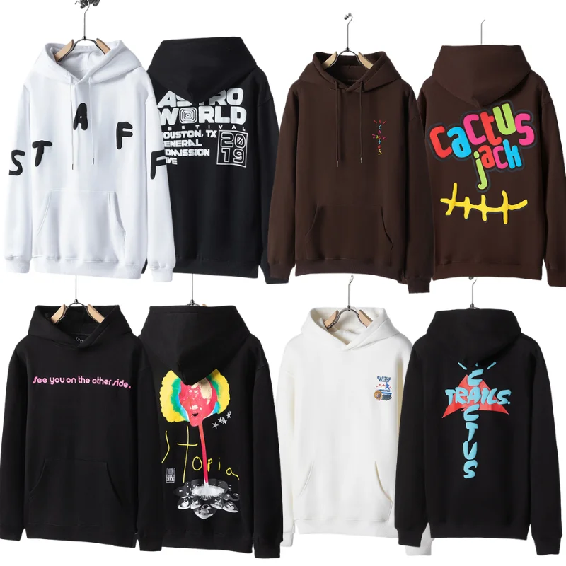 

Cactus Jack Hoody Sweatshirts High Quality Logo Embroidered Hoodies Pullover for Men Women Clothing