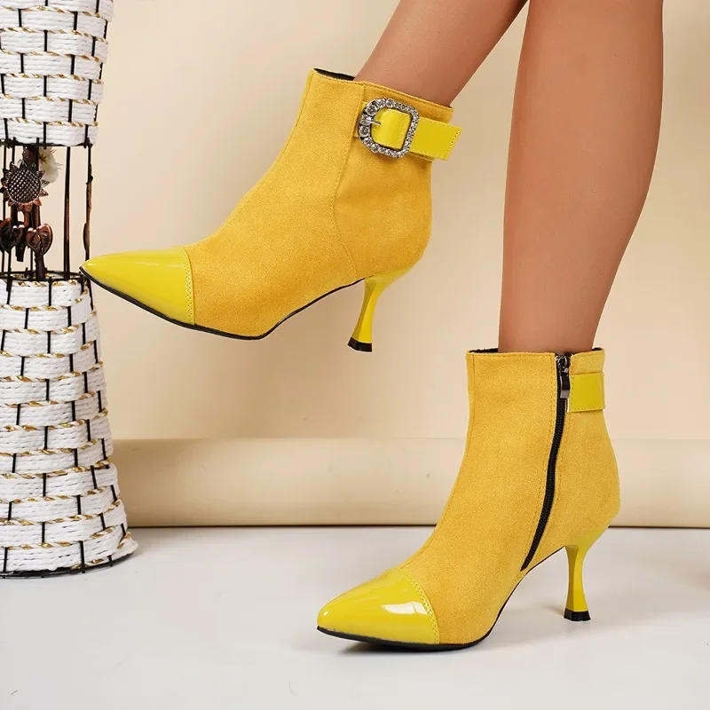 أزياء الشتاء الخريف الشتاء حزام مشبك المرأة وأشار سستة مزاجه جديد الجوارب الموضة النمط الأجنبي الخفيفة #2