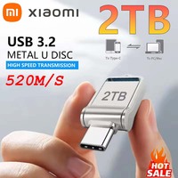 Xiaomi High Speed 2TB Flash Drive USB 3.2 512GB 1TB Type-C Interface 2-in-1 Flash Memory Stick For Mobile Phone Computer 2025NEW