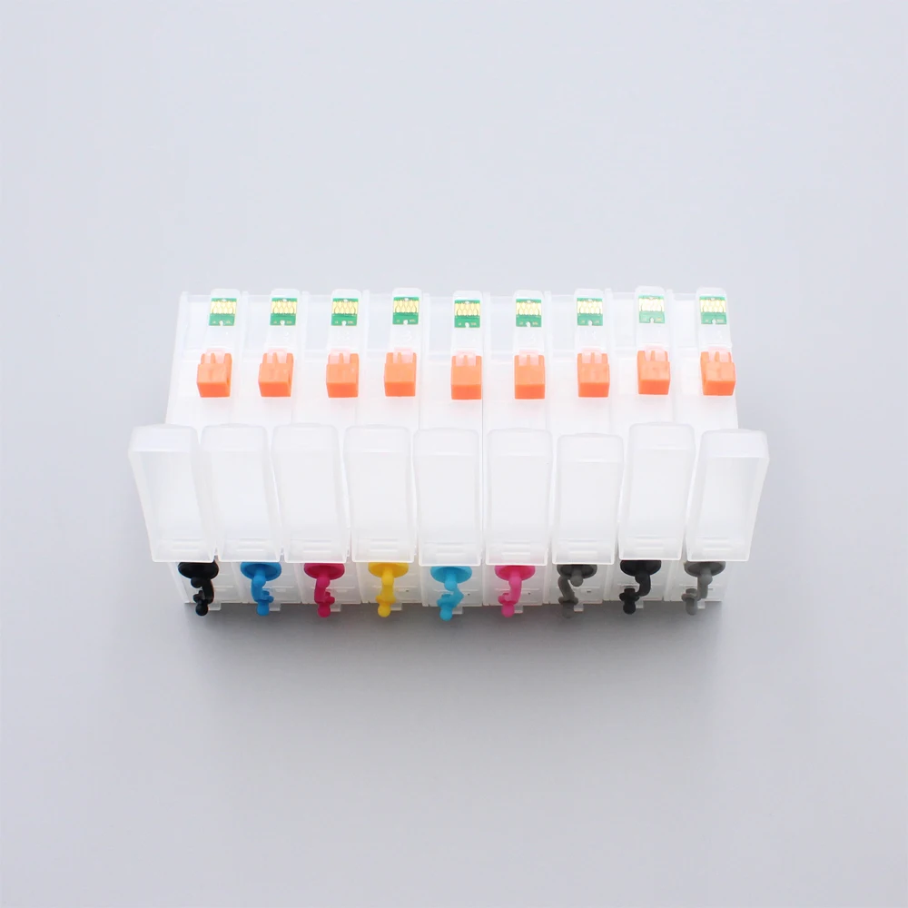 80ml P600 T7601 -T7609 refillable ink cartridges for Epson surecolor P600 SC-P600 empty cartridge with auto reset chips