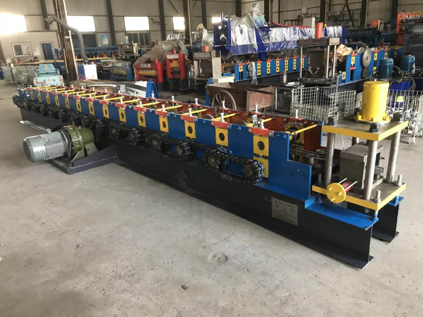 YG Automatic Galvanized Steel Profile C Channel Cold Roll Forming Machine Roll Former c Purlin Bending Machine
