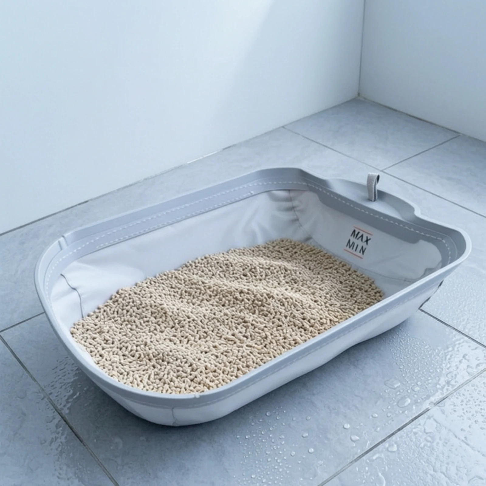 Self-Cleaning Litter Box Pad Waterproof Litter Box Pad with Hanging Loop Soft Thick for Cat Owners