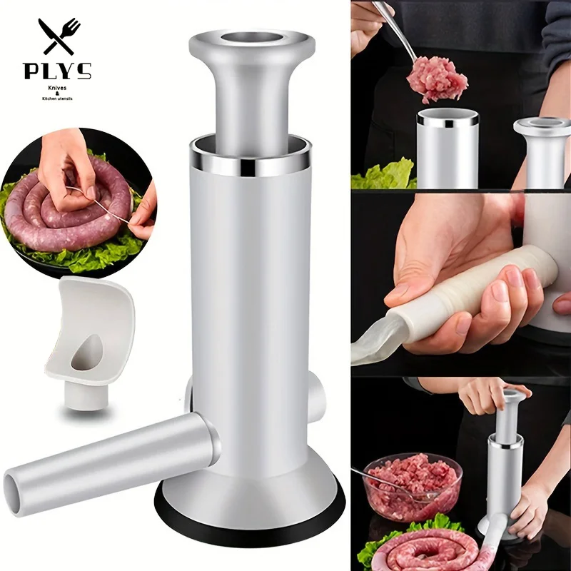 PLYS Sausage Enema Household Homemade Sausage and Meatballs Kitchen Gadgets Manual Press Enema Machine