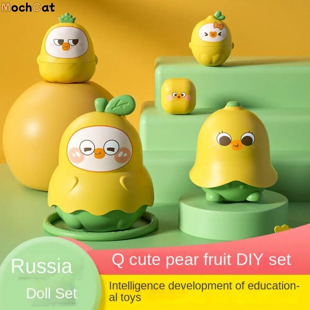 

Игрушечные украшения Diy Утка Груша Набор Куклы Фрукты 5-й этаж Русские куклы Q Симпатичная концепция размера Набор детских чашек Дети