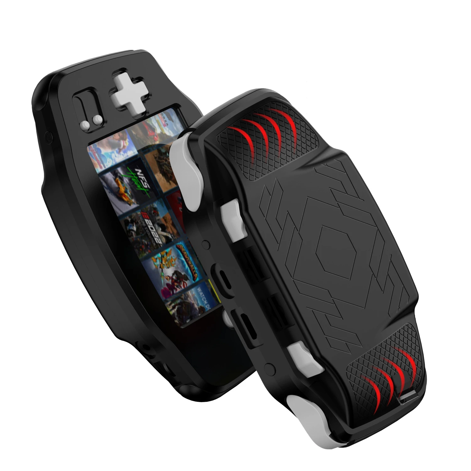 เคสซิลิโคนสําหรับ ANBERNIC RG 34XX เกมคอนโซลป้องกันการตกสีทึบเรียบง่าย