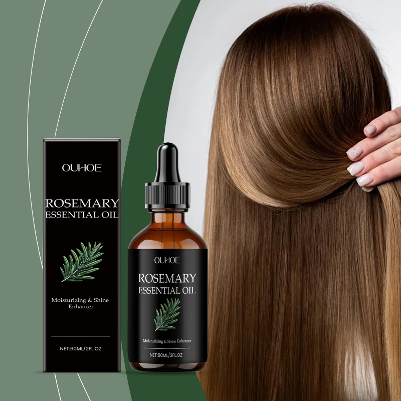 

Rosemary Hair Oil For Dry Damaged Hair, Nourishing Treatment To Strengthen & Smooth Frizz, Lightweight Non-Greasy Formula