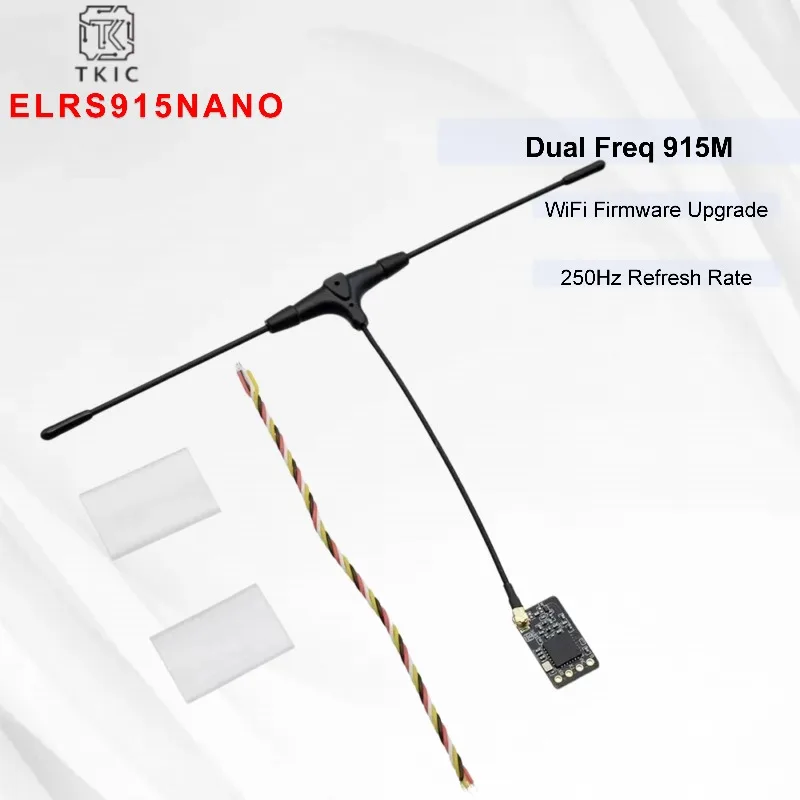 

TKICFPV ELRS 915M NANO Receiver, High Refresh, WiFi Update, for FPV Racing Drone