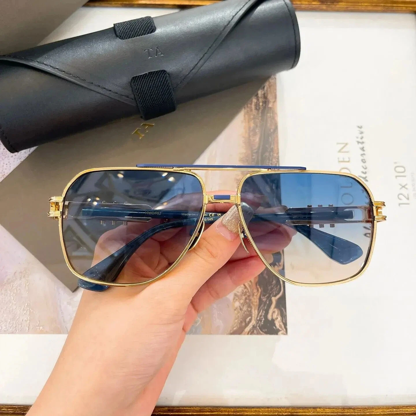 

Authentic For DIYTA DT KUDRU DTS436-A Driving Anti-Glare Men Women Sun Glasses Trendy Leisure Retro Male Couple Eyewear With Box