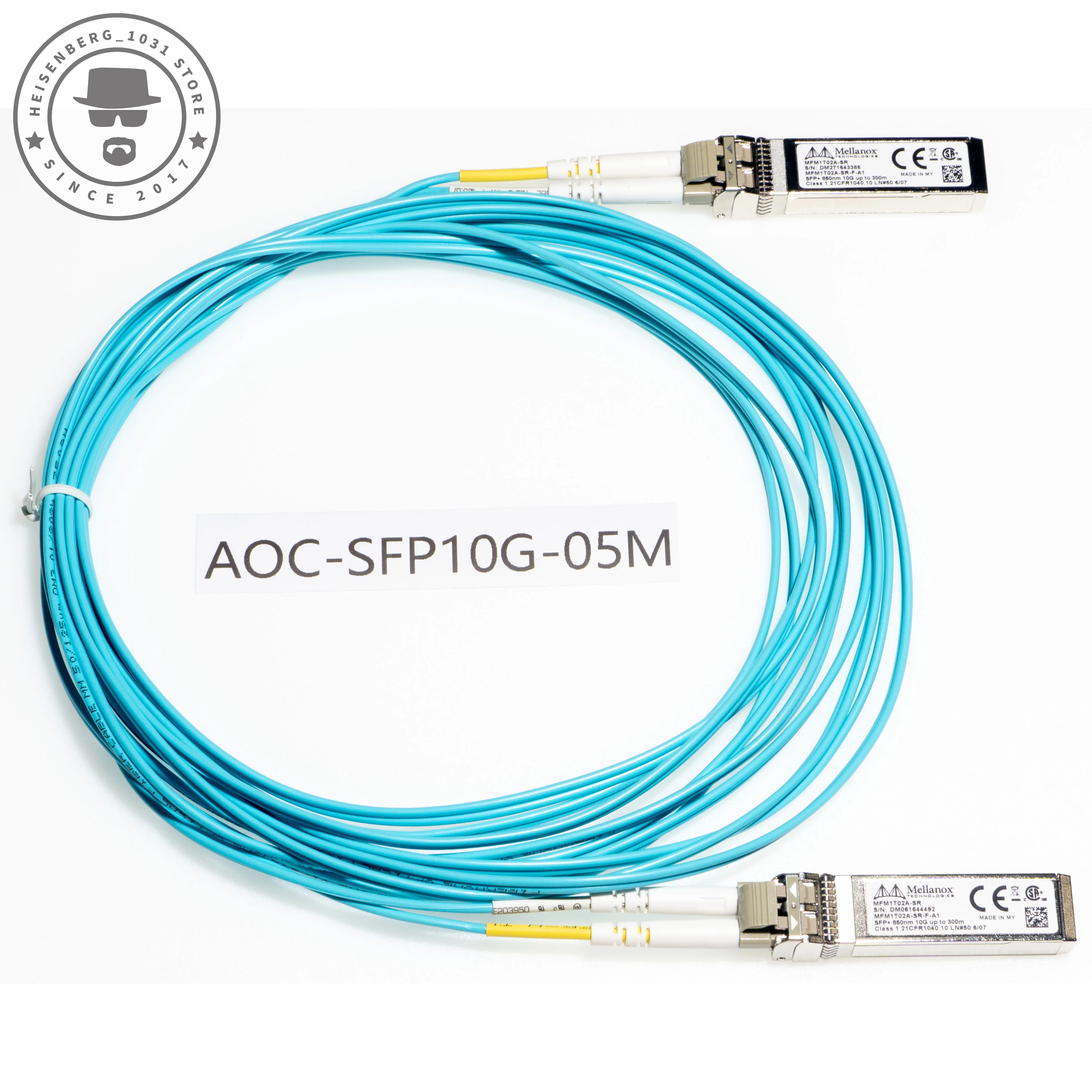 Mellanox MFM1T02A-SR SFP + 10GbE AOC 1-30M dla NIC MNPA19 CX311A CX312A CX312B CX4121A i Mellanox 10G przełącznik SFP +