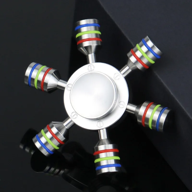 หยดน้ําสแตนเลส Fidget Spinner EDC โลหะ Spinning Top Tip บรรเทาความเครียดบรรเทาของเล่น Gyroscope Anti - ความเครียดสําหรับเด็ก