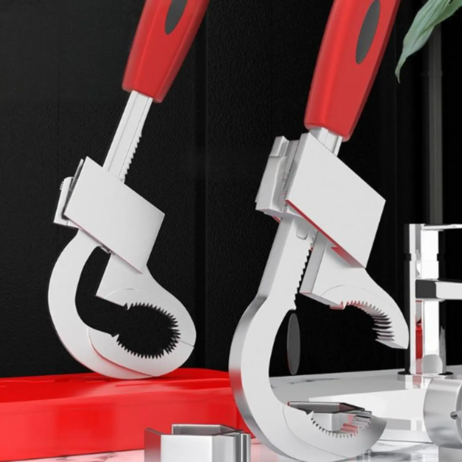 Large Opening Bathroom Wrench Multi-Functional Multifunctional Sink Wrench Universal Faucet Installer Tool for Plumbers, Kitchen