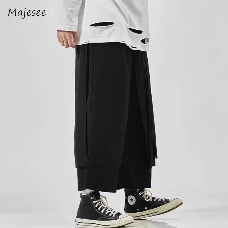 

Cargo Pants Men Japanese Style Wide Leg Trousers Baggy Draping Charming Casual Stylish Holiday Comfortable Chic Creative Design