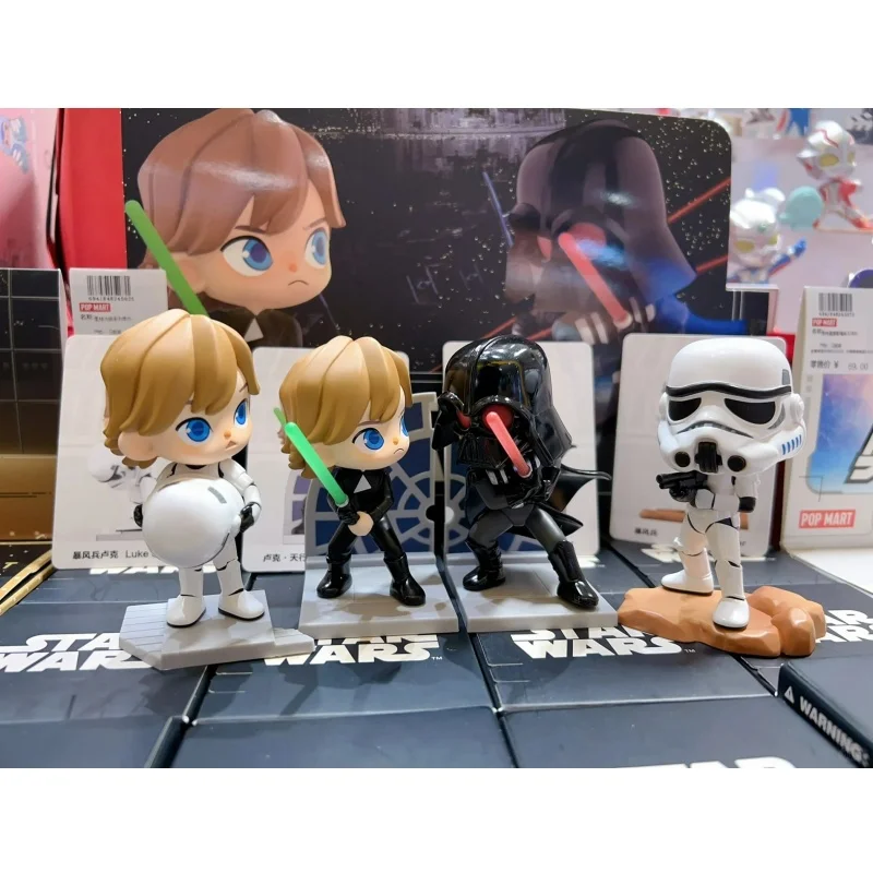 In Stock Original Popmart Star Wars Series Blind Box Luke Skywalker Darth Vader Blizzard Soldiers Figure Toy Model Gifts