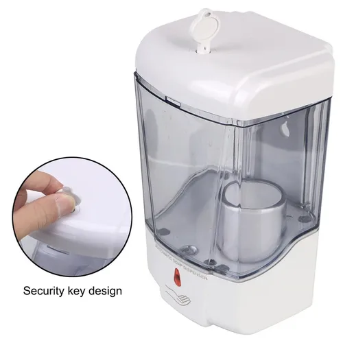 Imagen 2 del producto Dispensador automático de jabón líquido montado en la pared, 700ml, para cocina, baño, bomba de loción sin contacto, Sensor IR sin contacto