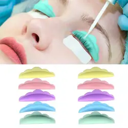 10Pcs Reusable Eyelash Lifting Kit Silicone lamination Pad Eyelash Perm Rods 3D Eyelashes Extension Curler Pad Makeup Tool