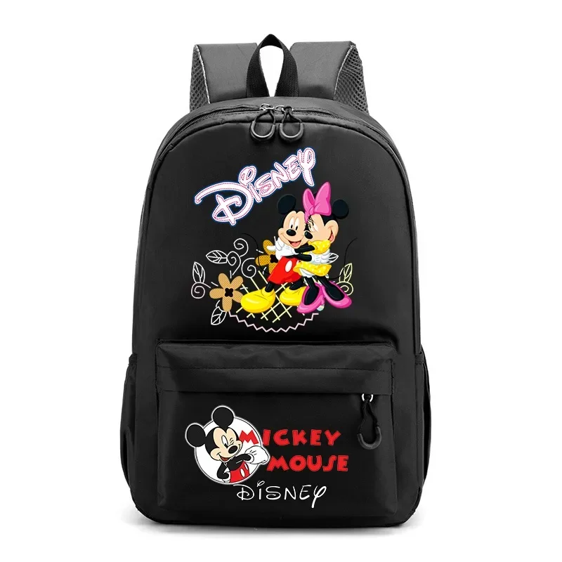 Disney Anime Schoolbag Mickey Mouse Minnie Backpack Kawaii Large Capacity Knapsack Laptop Bags Travel Luggage Bag Teen kids gift