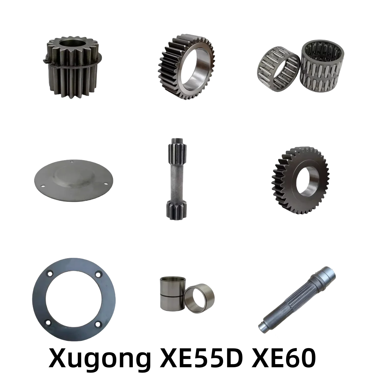 Xugong XE55D XE60 Walking Gear Reduction Box Solar Gear Shaft Planetary Gear Bearing Steel Sleeve for Construction Equipment