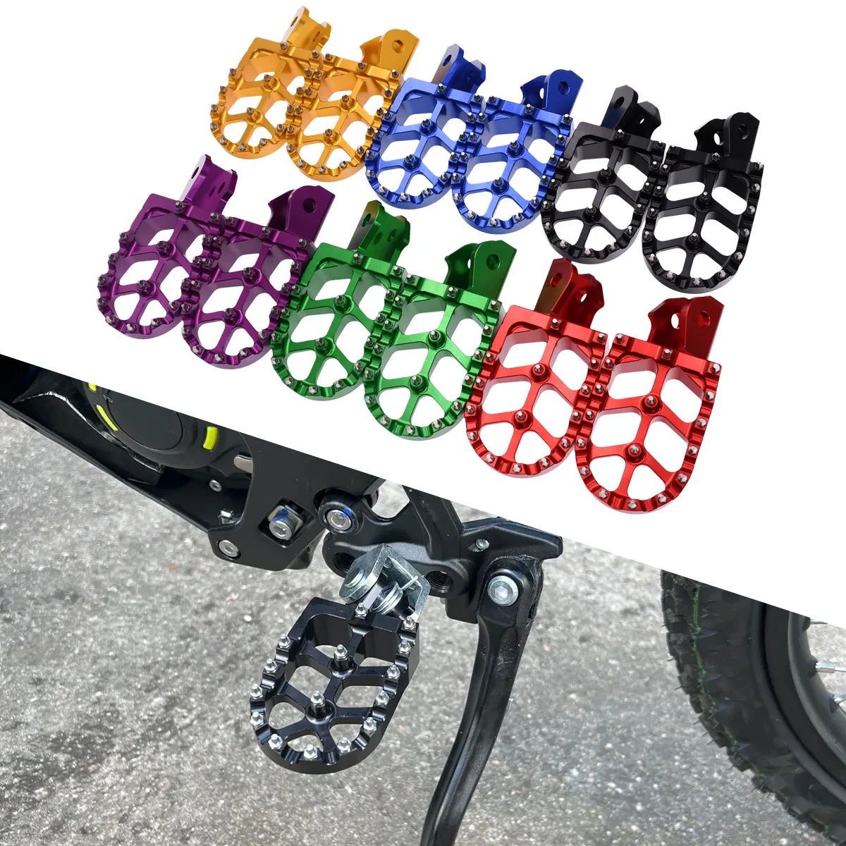 

For Sur-Ron LightBee X/S Light Bee X & Light Bee S Motorcycle Accessories Motorcycle Pegs Rests Pedals Bracket