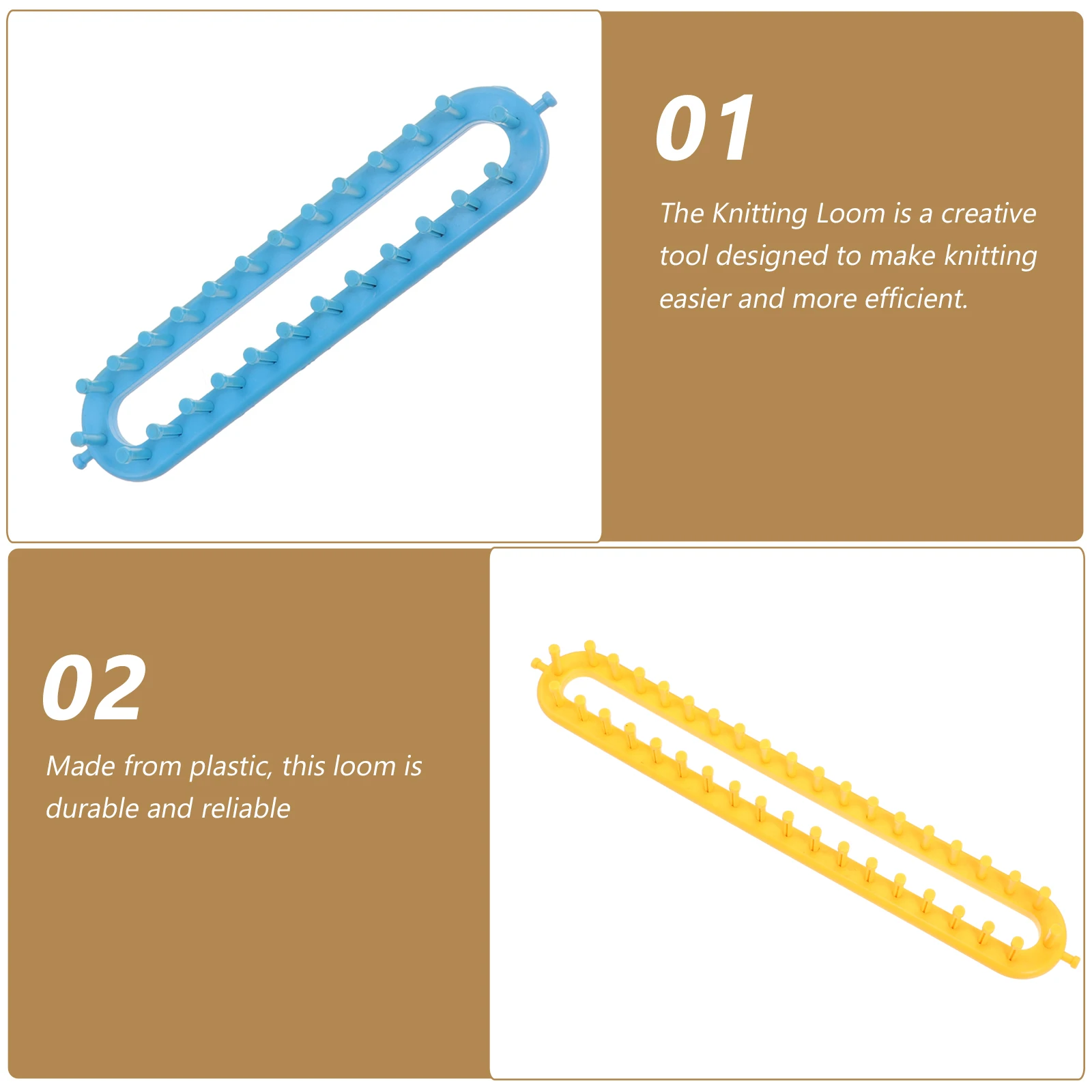 

1 Set Scarf Hat Knitting Plastic Weaving Tool Multi-Use Board For Diy Beginners Kit Adult Accessories Scarf Hand Knitting Supply