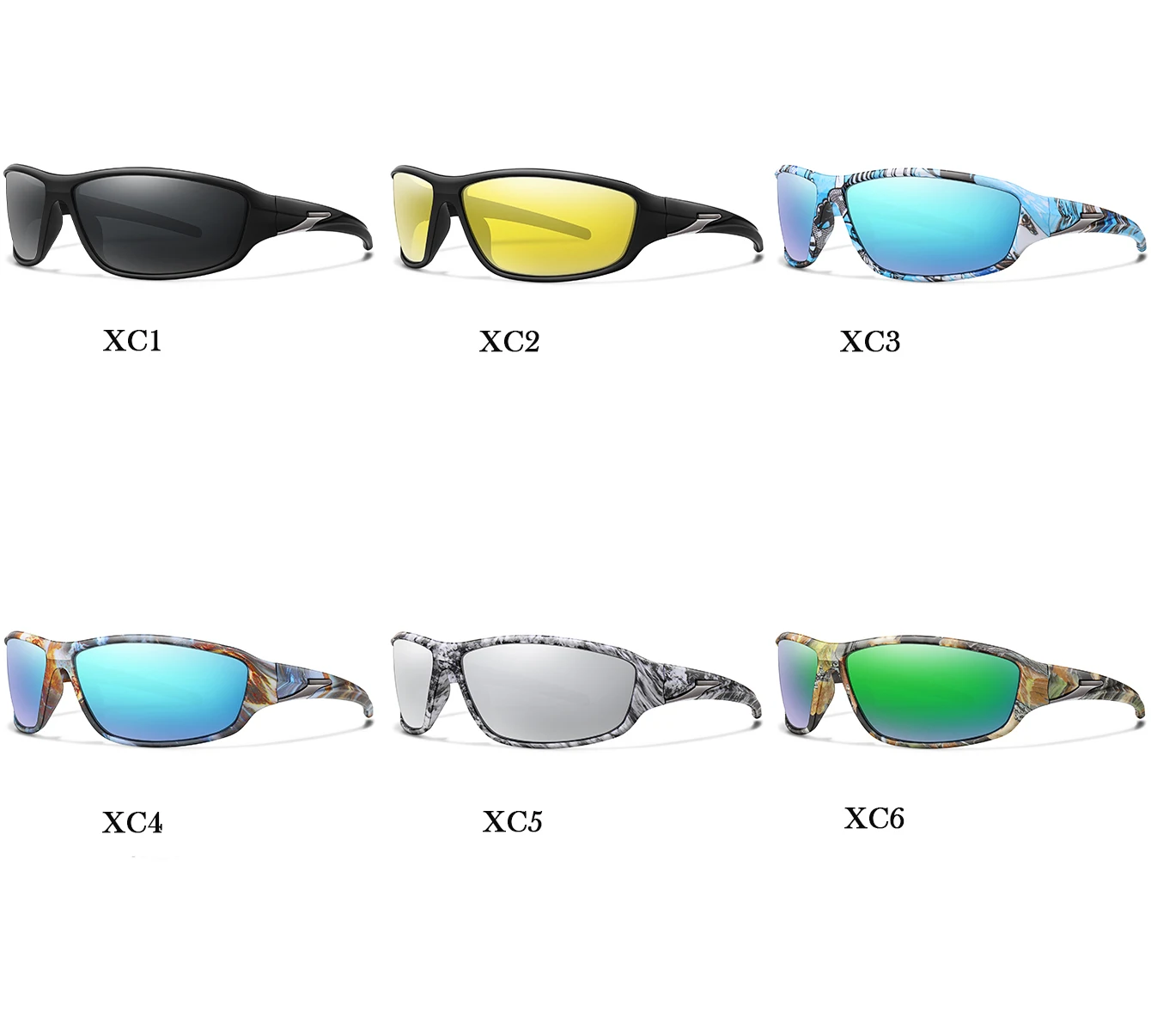 Polarisierte UV400-Angelsonnenbrille für Herren und Damen, Sportbrille zum Radfahren, Laufen, Wandern – Detail 5