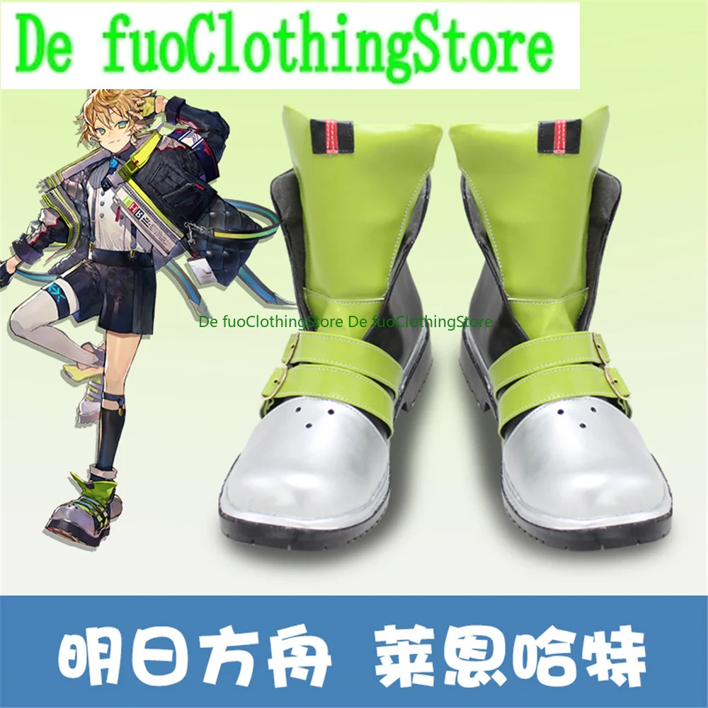 

Arknights Leonhardt Cosplay Shoes Boots Game Anime Halloween DefuoClothing Shoes Store