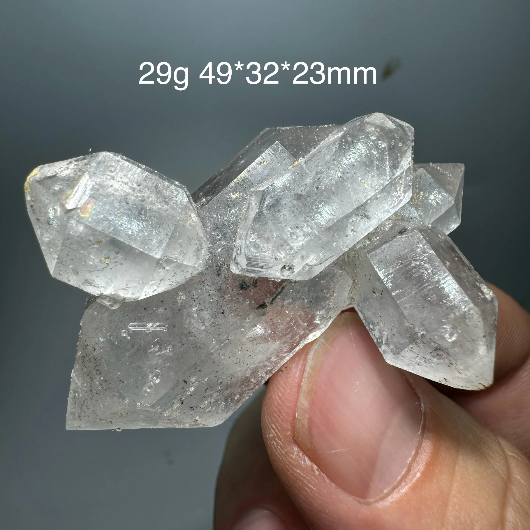 Diamant Herkimer naturel du GuiZhou, cristal de quartz brut transparent, pierre de guérison Reiki, décoration de bureau