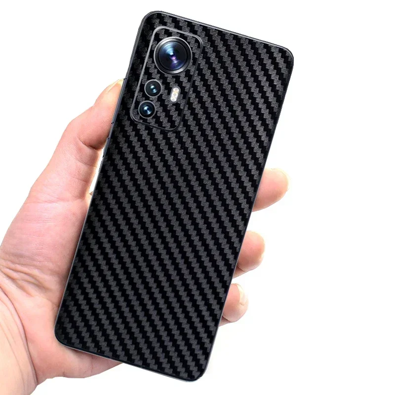 3D Carbon Fiber Skin Phone Back Wrap Sticker for XIAOMI Mi 14 Ultra 13 Pro 12S Ultra 12 Pro 12X Redmi Note 14 13 Pro Plus Film