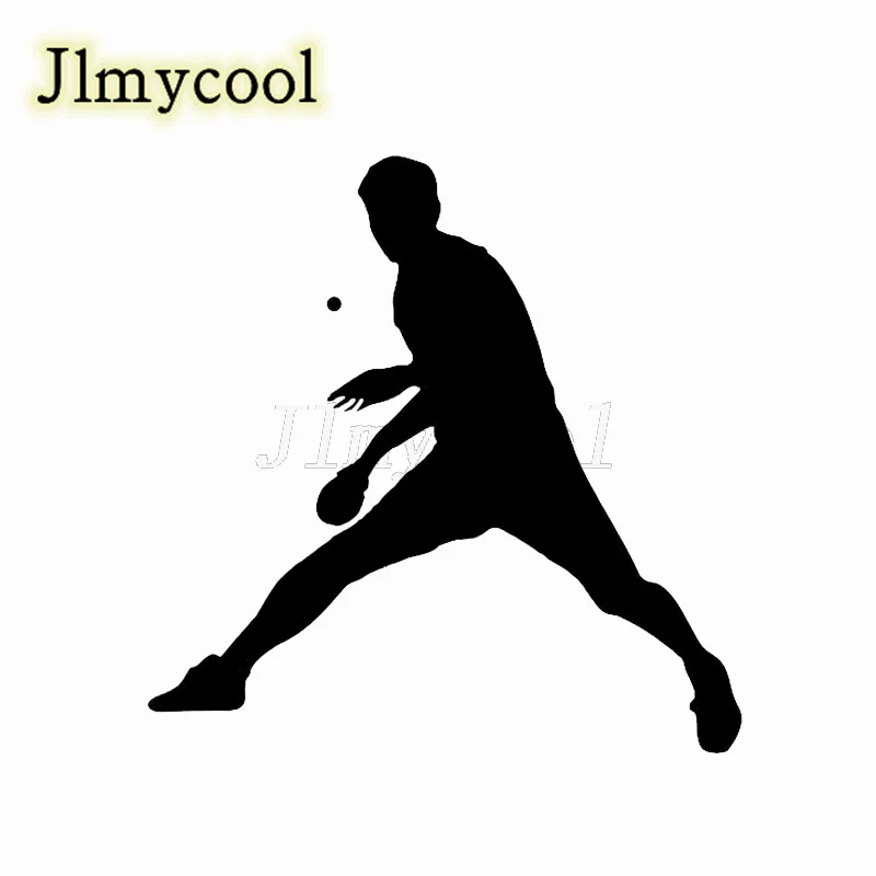 Jlmycool, 13,4*13,5 см, модные красивые спортивные наклейки для настольного тенниса, декоративные виниловые Стикеры для моделирования автомобиля