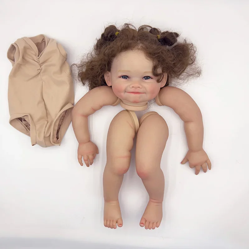 FBBD 24inch Reborn Doll Kit Raya Lifesize Toddler Limited Edition DIY Doll Parts Unfinished Painted Doll Kits image 4