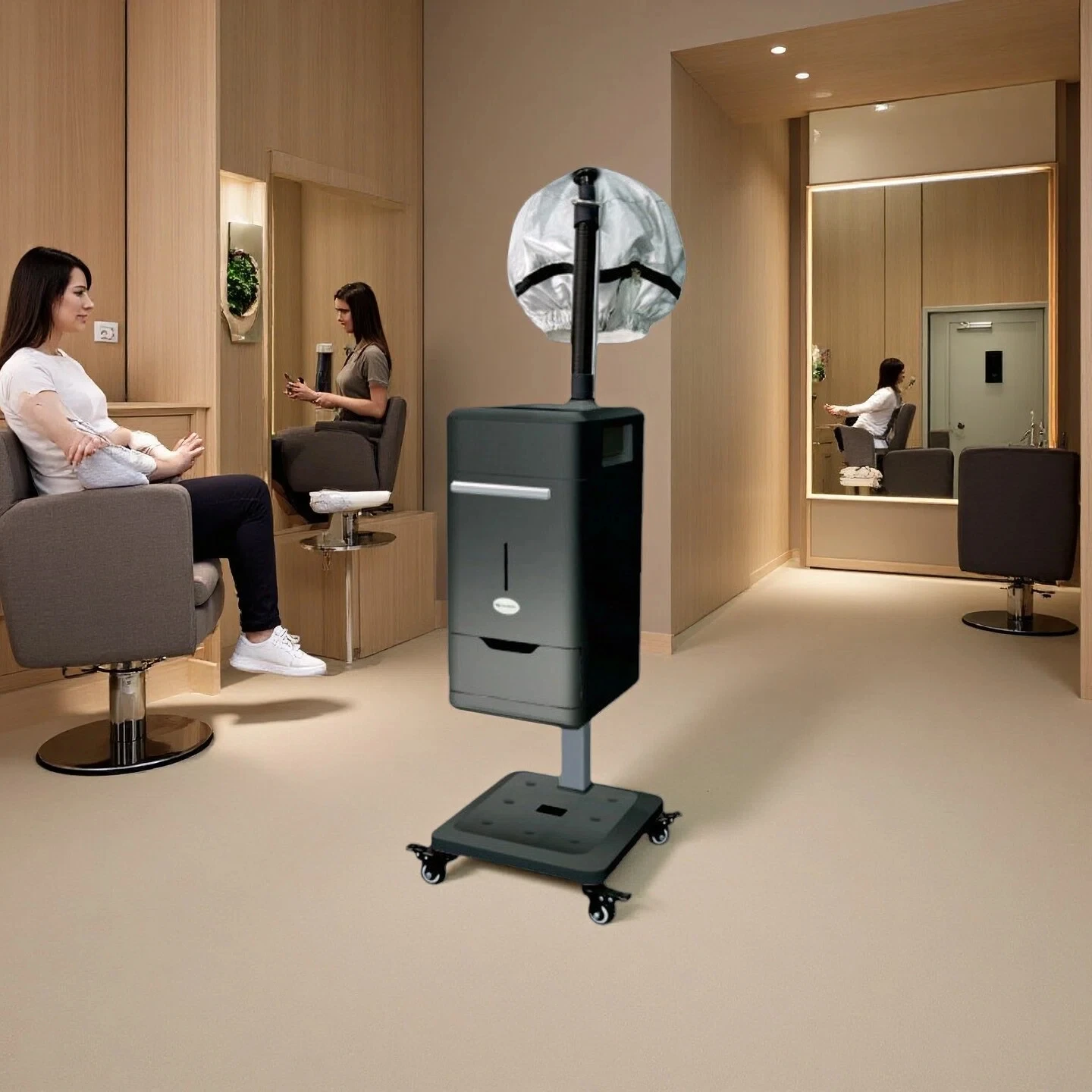 Hot Promotion Salon Barber Shop Professional White Color Hair Care Nano Era Steamer Spray Machine