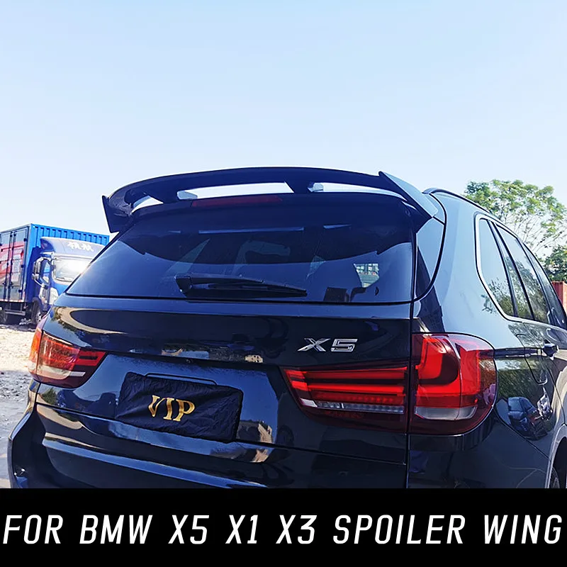 

For BMW X5 X1 X3 Rear Roof Trunk Lid Car Spoiler Wings ABS Plastic Glossy Black Carbon Sport Styling Tuning Exterior Accessories