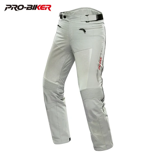 Pantalones de montar en motocicleta para hombre, malla transpirable, anticaída, equipo de protección para la rodilla, carreras de Motocross