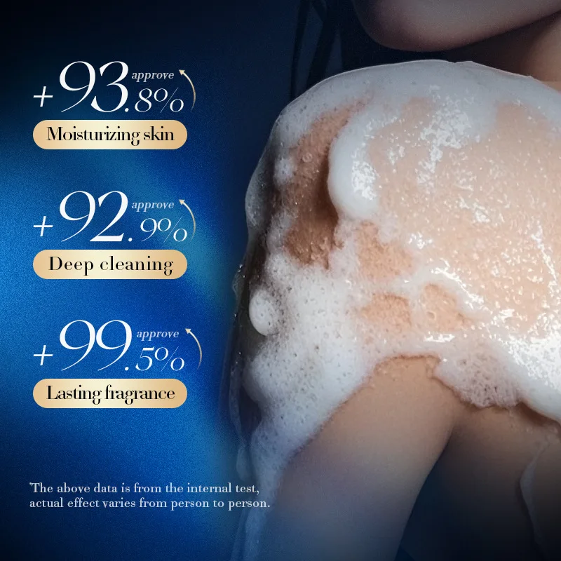 Polar Ocean Golden Shower Gel, Leaves Skin Soft and Smooth with a Luxurious Fragrance, Refreshing and Clean Without Tightness! Amino Acid Fragrance Shower Gel with Long-Lasting Scent