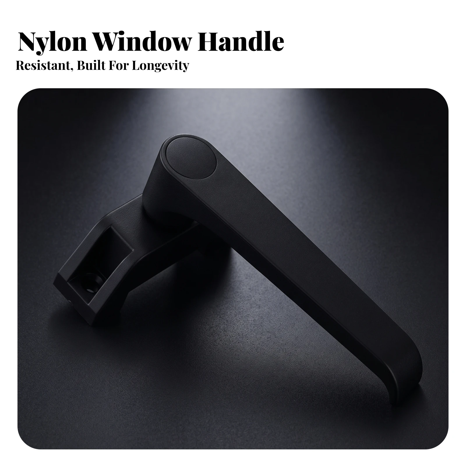 Door Lever Easy-to-Grip Nylon Handle Lock Lever Handle with Lock Smooth for Doors, Sash