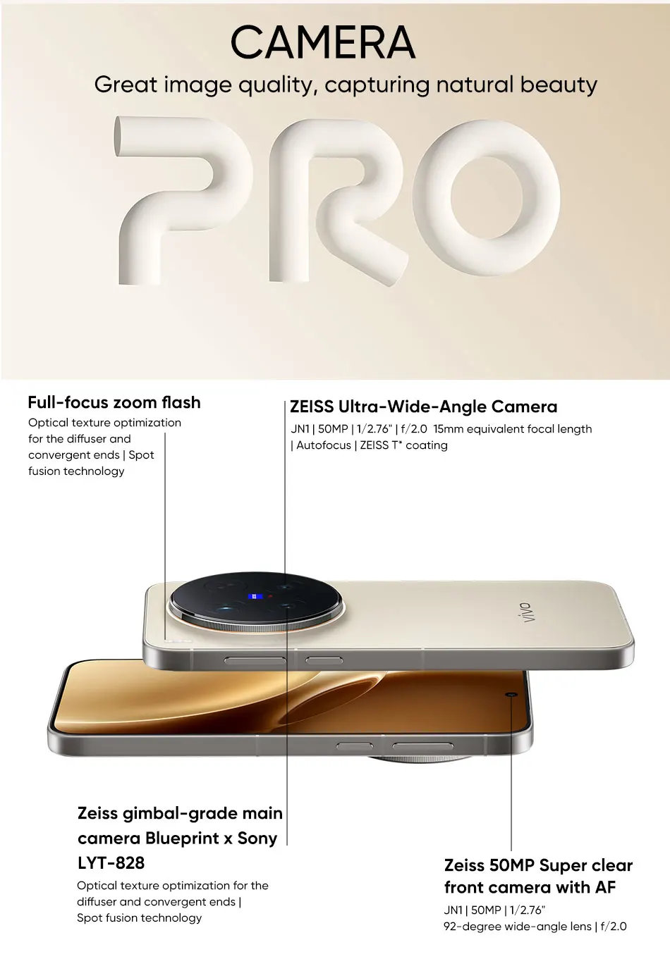 Vivo X300 Pro 5G smartphone android MediaTek Dimensity 9500 6.78” AMOLED 120hz 6510mAh 90W superCharge 50MP OIS NFC OTA