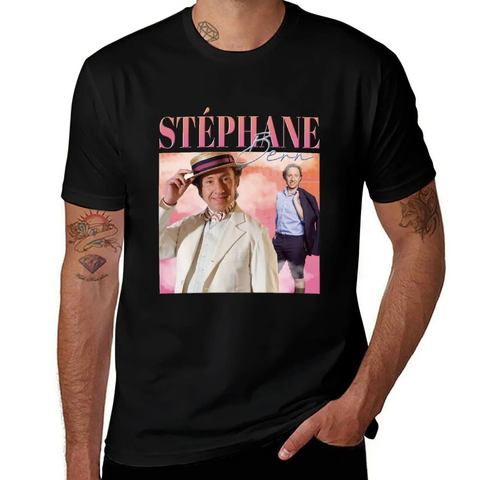 

Stéphane Bern T-Shirt t shirt man cotton man t shirts for men casual T-Shirt