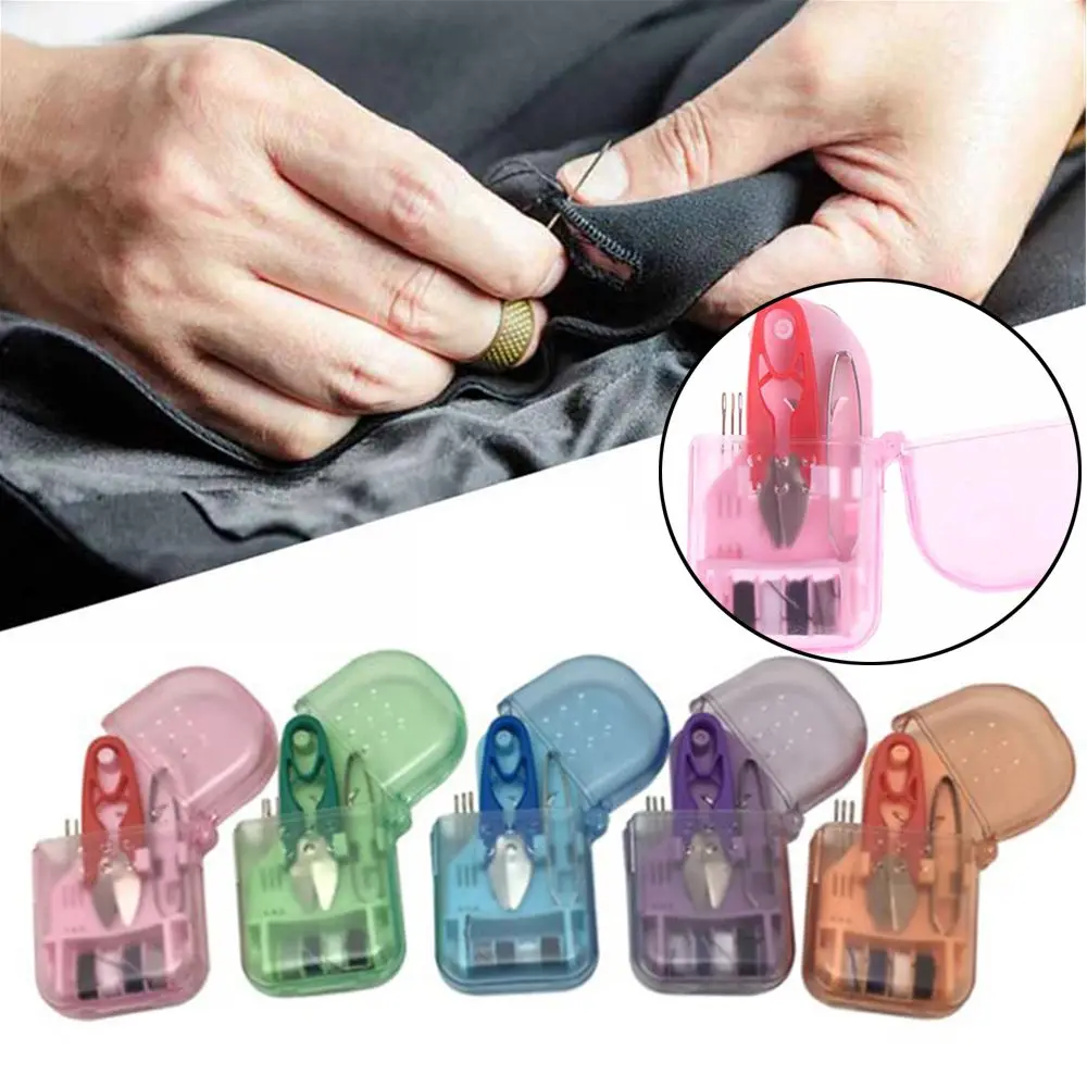Home Travel Sewing Kit Box Exquisite and Portable Mini Sewing Kit Needle Embroidery DIY Craft Sewing Tools Box Handwork Tool