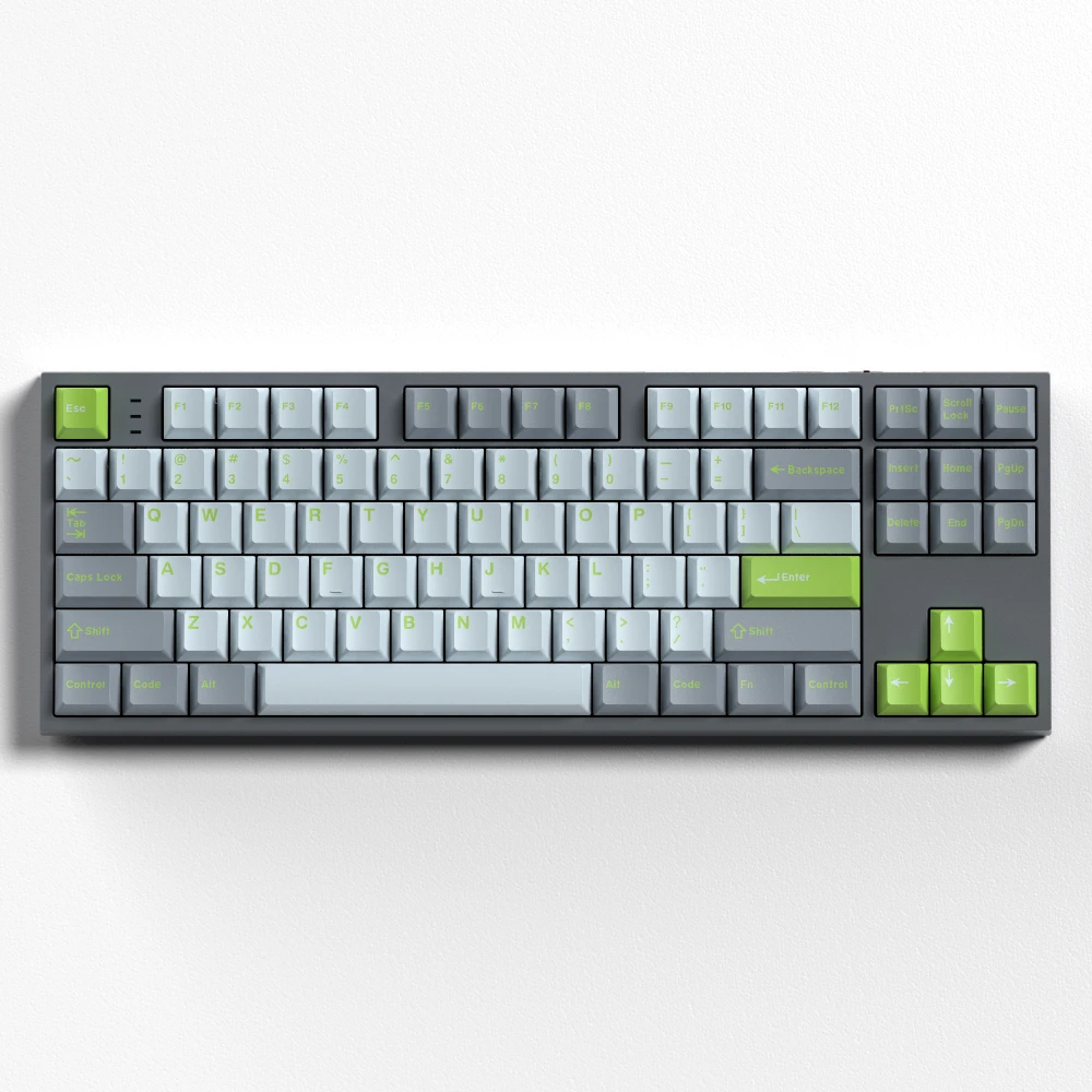 

170-клавишный набор колпачков Lime Full Keycap Cherry Profile Колпачки клавиш из АБС-пластика Double Shot с дополнительными клавишами для механической клавиатуры MX