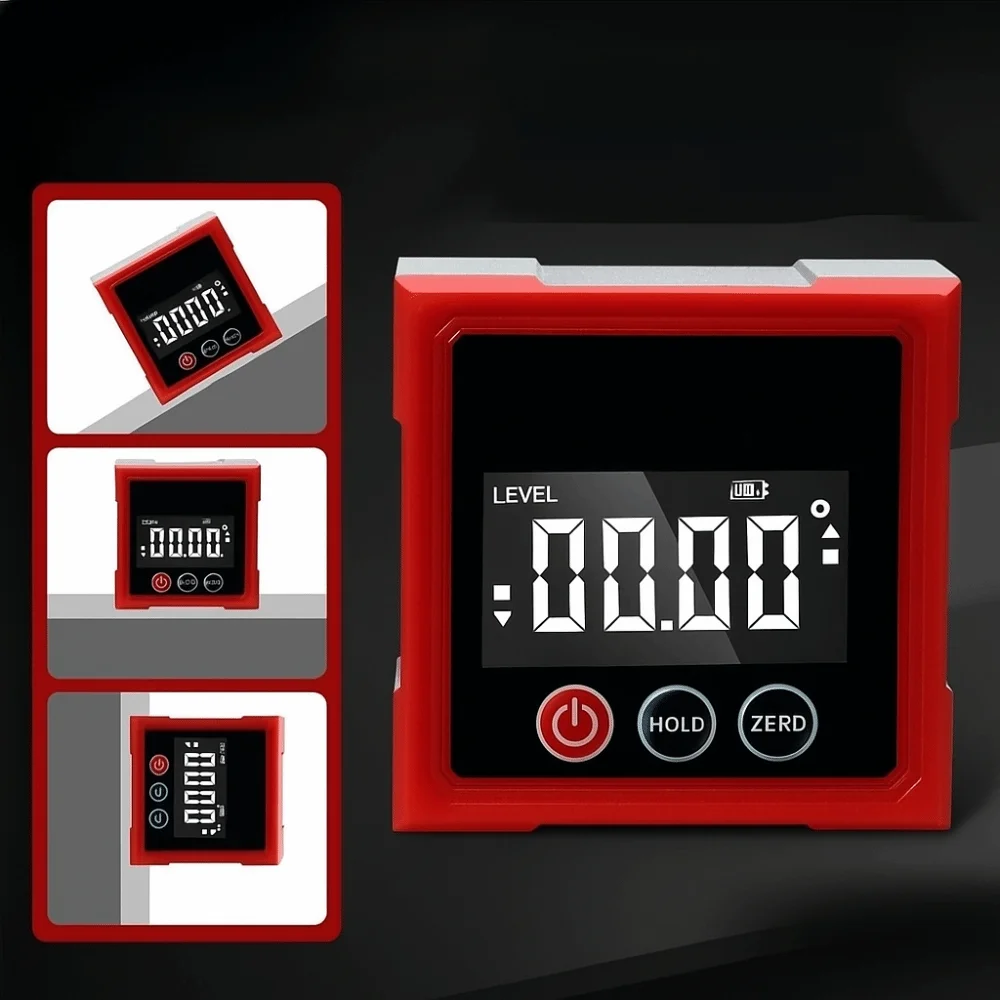Electronic Digital Angle Dipmeter Level Meter Gradient Measuring Level Protractor Inclinometer Magnetic Digital Display