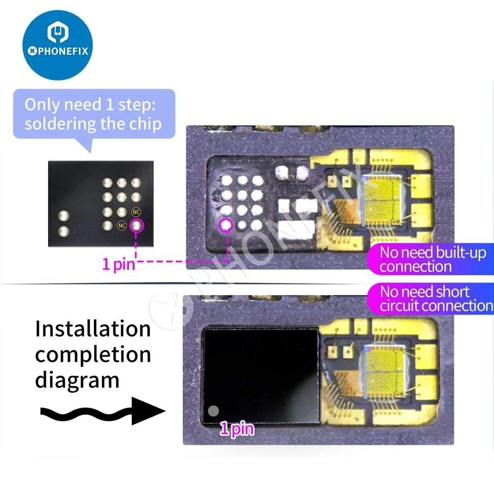 JC Dot Projector Chip JCID Face Universal Integrated IC dot matrix lattice ic For iPhone X-15 13 14 iPad Pro 3/4 Face ID repair